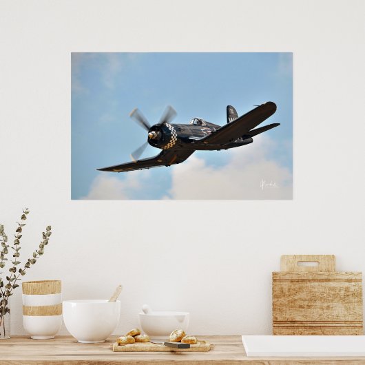 F4U Corsair GullWing Poster (Küche)