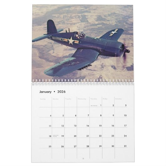 F4U Corsair Kalender (Jan 2026)