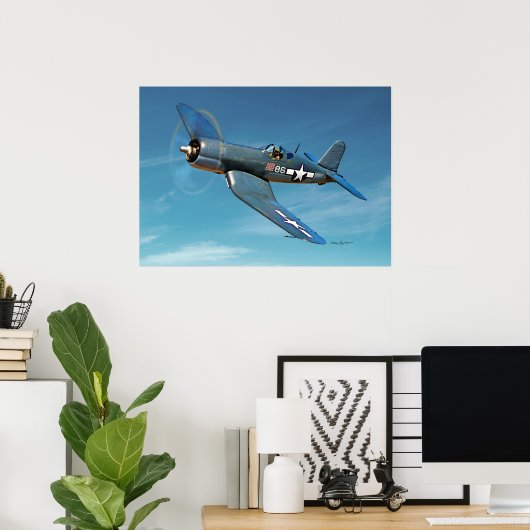 F4U Corsair Poster (Heimbüro)