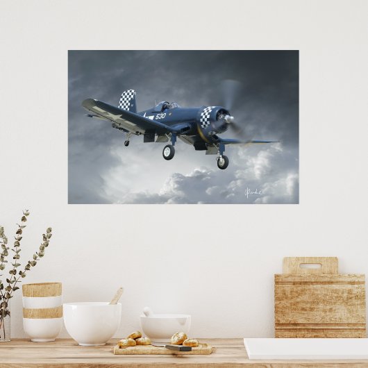 F4U Corsair Poster (Küche)