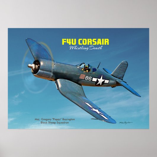 F4U Corsair Poster (Vorne)