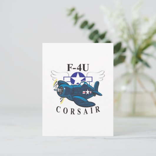 f4u corsair postkarte (Stehend Vorderseite)