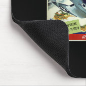 F4u Corsair US Warplane War Propaganda Ww2 Poster Mousepad (Ecke)