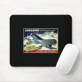 F4u Corsair US Warplane War Propaganda Ww2 Poster Mousepad (Mit Mouse)