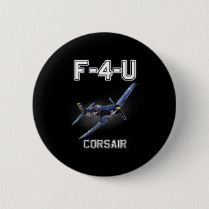 F4u Corsair Warbird Wwii Militärflugzeug Button