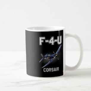 F4u Corsair Warbird Wwii Militärflugzeug Kaffeetasse