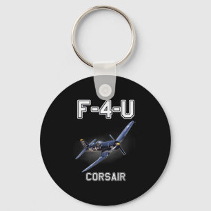 F4u Corsair Warbird Wwii Militärflugzeug Schlüsselanhänger