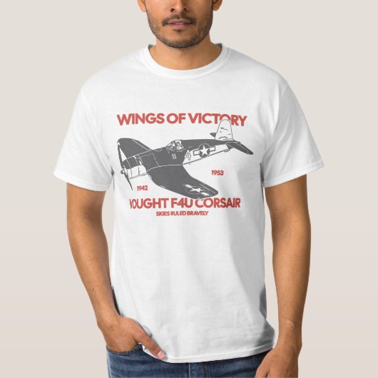 F4U Corsair | World War 2 Plane T-Shirt (Vorderseite)
