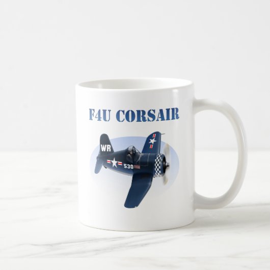 F4U Seeräuber-Flugzeug #530 Kaffeetasse (Rechts)