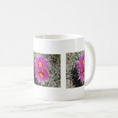 F5 Ball Cactus Blume "Escobaria vivipara" Kaffeetasse (VorderseiteRechts)
