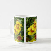 F6 Gelbe Wildblumen Gaillardia Kaffeetasse (Vorderseite Links)