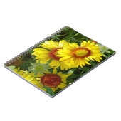 F6 Gelbe Wildblumen Gaillardia Notizblock (Linke Seite)