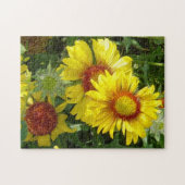 F6 Gelbe Wildblumen Gaillardia Puzzle (Horizontal)