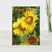 F6 Gelbe Wildblumen Karte (Vorderseite)