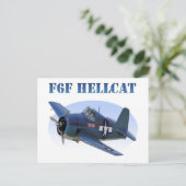 F6F Grumman Hellcat Postkarte (Stehend Vorderseite)
