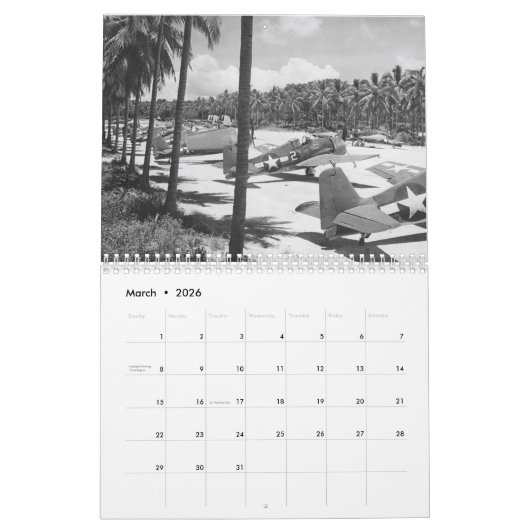 F6F Hellcat Kalender (Mär 2026)