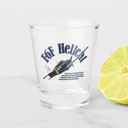 "F6F Hellcat" Schnapsglas (Vorderseite)