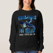 F6F Hellcat   WW2 Warbird Fighter Pilot Sweatshirt (Vorderseite)
