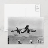 F7U Cutlass Postkarte (Vorne/Hinten)
