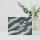 F80 Shooting Star Postkarte (Stehend Vorderseite)