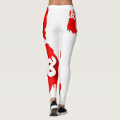 F8 FATE HANDPRINT LOGO YOGA STRETCH WORUT LEGGINGS (Rückseite)