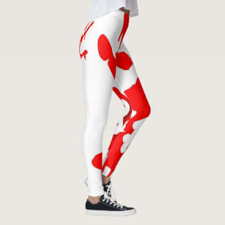 F8 FATE HANDPRINT LOGO YOGA STRETCH WORUT LEGGINGS