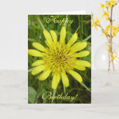 F9 Gelber Ziegenbart der Wildblume Karte (Gelbe Blume)