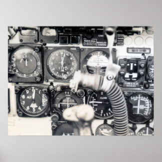 F-100-Instrumentenfeld Poster