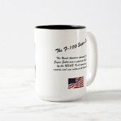 F-100 Super Saber Fighter Jet Tasse (VorderseiteRechts)