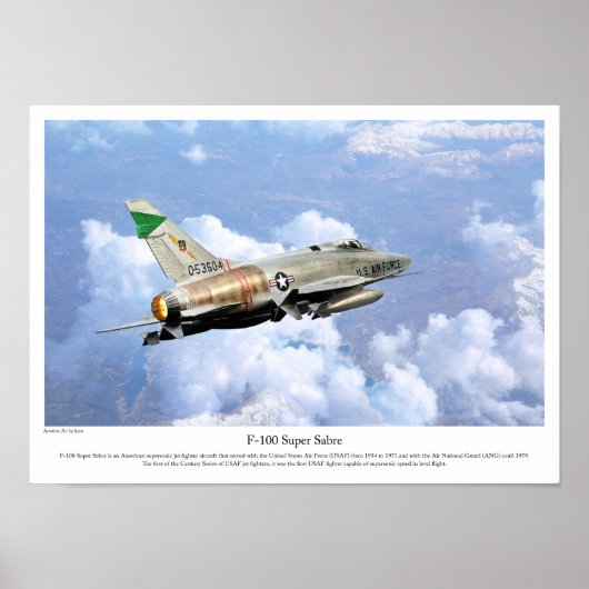 F-100 Super Saber Poster (Vorne)