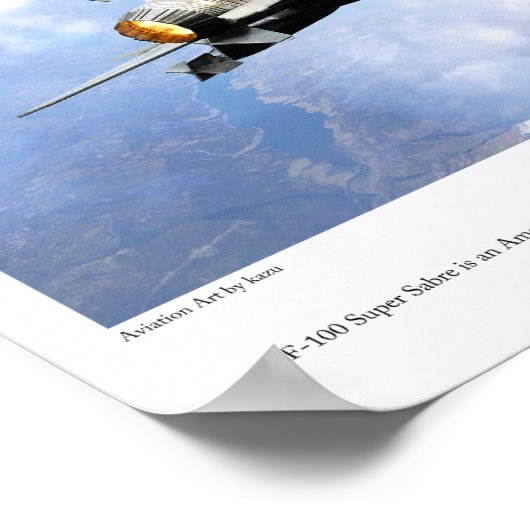 F-100 Super Saber Poster (Ecke)
