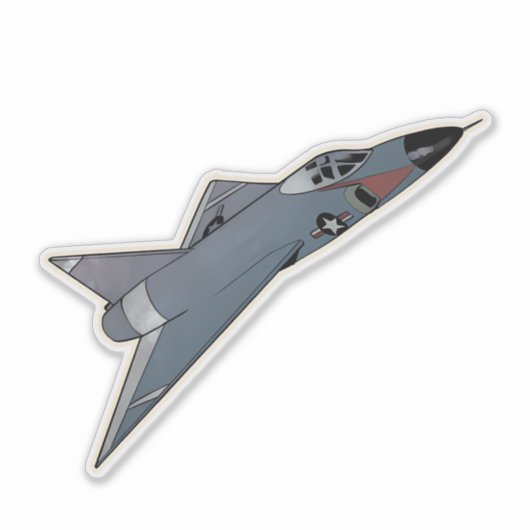 F-102 Delta Dagger, Interceptor Aircraft Aufkleber (Vorderseite)