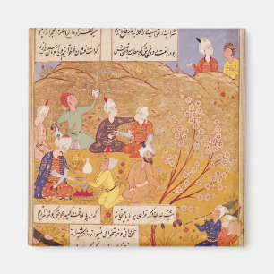 F.103v Freiluftfest, von einem Buch der Gedichte, Magnet