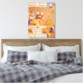 F.103v Open-Air-Fest, aus einem Gedichtbuch, 1554 Leinwanddruck (Insitu (Schlafzimmer))