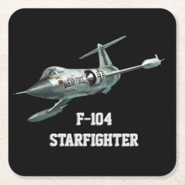 F-104 Starfighter ペーパーコースター Rechteckiger Pappuntersetzer