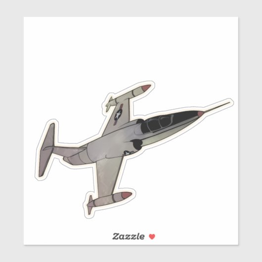 F-104 Starfighter, Abfangflugzeug Aufkleber (Blatt)