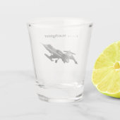 F-104 Starfighter Shot Glass Schnapsglas (Rückseite)
