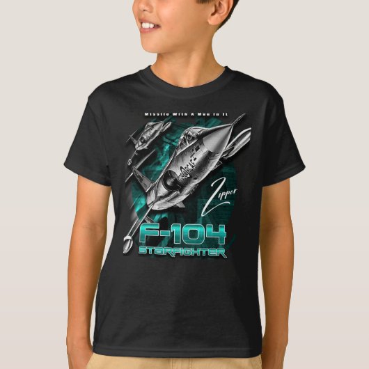 F-104 Starfighter USAF Supersonic Air Überlegenhei T-Shirt (Vorderseite)