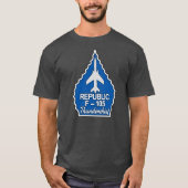 F-105 Thunderchief blauer Pfeilspitzen-T - Shirt (Vorderseite)