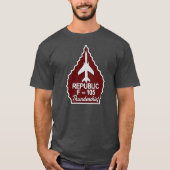 F-105 Thunderchief Rot-Pfeilspitze T-Shirt (Vorderseite)