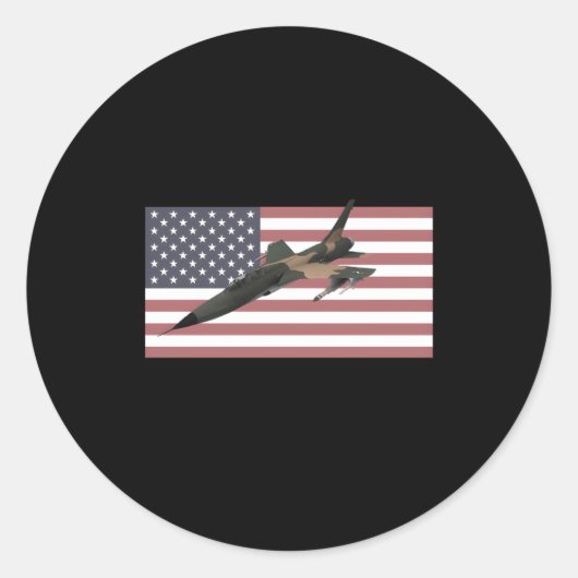 F-105 Thunderchor Runder Aufkleber (Vorderseite)