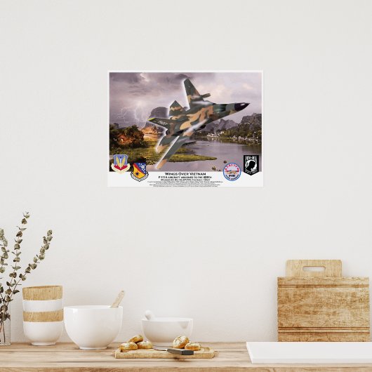 F-111A Flüge über Vietnam Aardvark Poster (Küche)