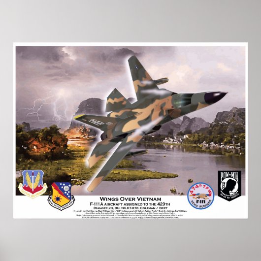 F-111A Flüge über Vietnam Aardvark Poster (Vorne)