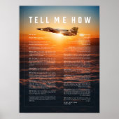 F-111F mit Tell Me How ode to flight Poster (Vorne)