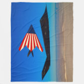F-117 NIGHTHAWK FLEECEDECKE (Vorderseite)