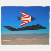 F-117 NIGHTHAWK FLEECEDECKE (Vorderseite (Horizontal))