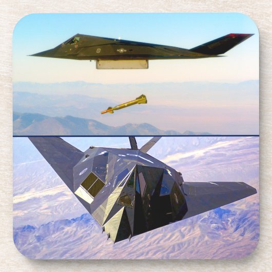 F-117 NIGHTHAWK GETRÄNKEUNTERSETZER (Vorderseite)