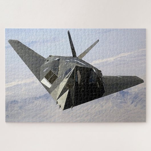 F-117 Nighthawk: Head-On Stealth Puzzle (Horizontal)