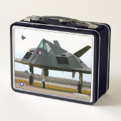 F-117 NIGHTHAWK METALL BROTDOSE (Rückseite)