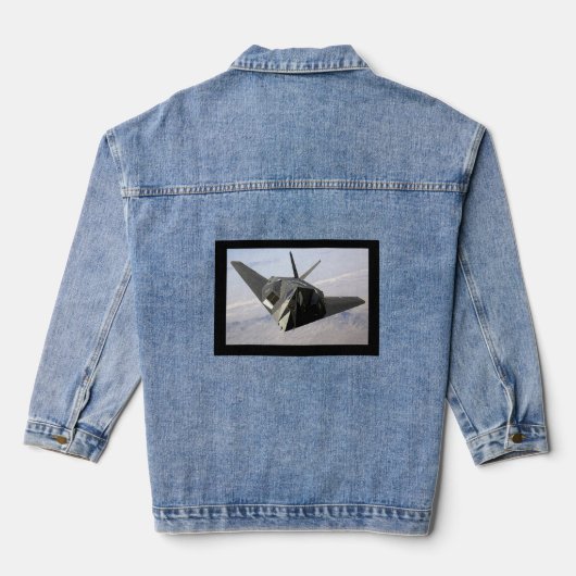 F-117 Nighthawk Stealth Bomber Jeansjacke (Rückseite)